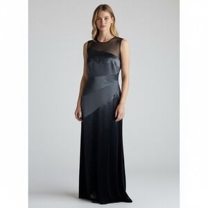 Vintage Y2K 2000s Black Formal Maxi Dress Womens Size 8 USA Made Prom Formal‎